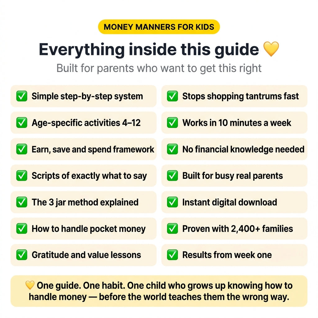 Money Manners For Kids