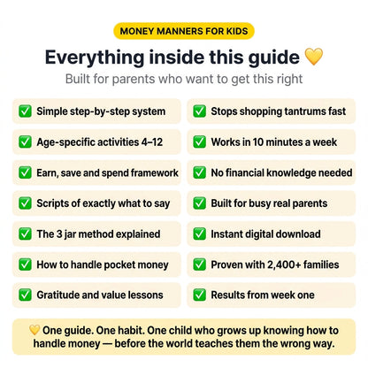 Money Manners For Kids